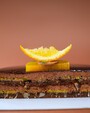Купить Торт Захер с мандарином c доставкой от Пекарни Дражина