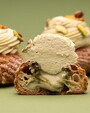 Купить Пирожное Пари-Брест фисташковый c доставкой от Пекарни Дражина